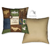Cabin Patchwork Print Pillow