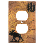 Moose Forest Stone Outlet Cover - SALE