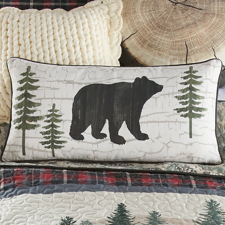 Pine Ridge Bears Rectangle Pillow