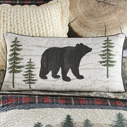 Pine Ridge Bears Rectangle Pillow