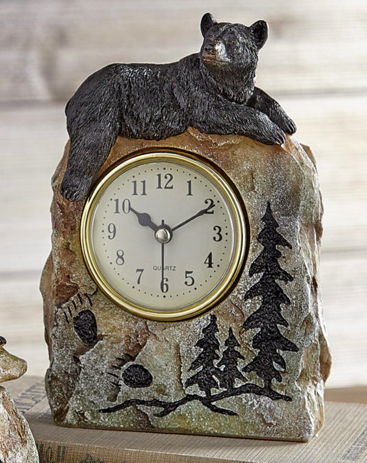 Bear Forest Desk Clock - SALE