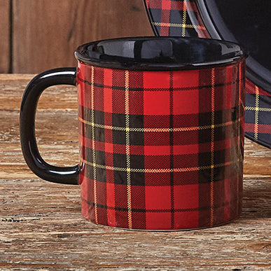 Lumberjack Plaid Mugs - Set of 4