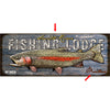 Colorful Rainbow Trout Personalized Sign