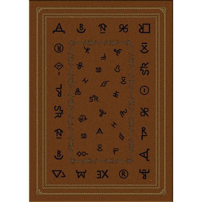 Cowboy Brands Dark Rug - 8 x 11