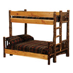 Hickory Full/Full Bunk Bed - Ladder Right
