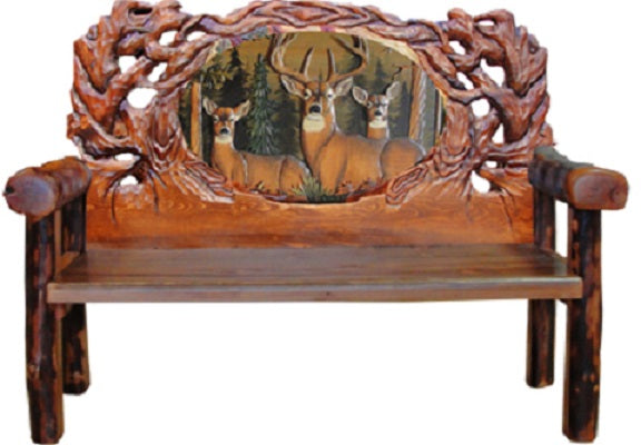Muir Woods Deer Sofa Bench - OUT OF STOCK UNTIL 08/19/2026