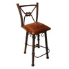 Coronado Iron Barstool with Swivel Back - Posse