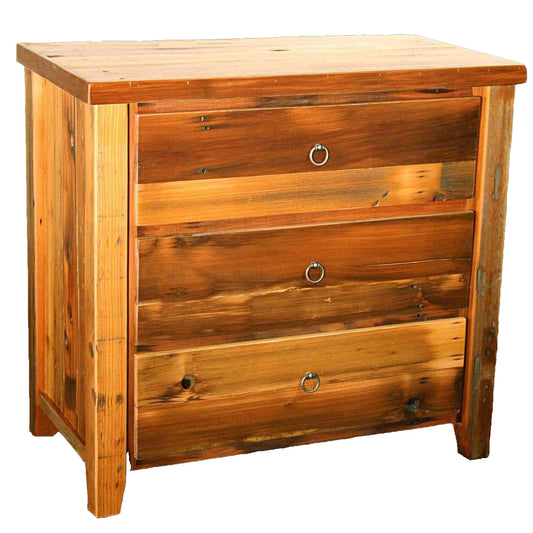 Barnwood Straight Leg 3 Drawer Chest
