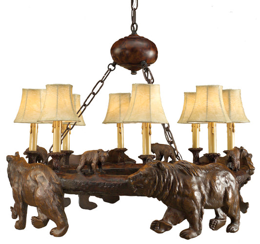 Silhouette Bear Chandelier