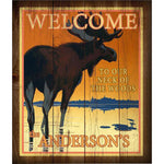 Moose Lake Personalized Stretched Canvas - Small