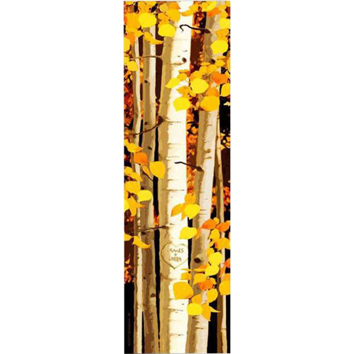 Sunny Aspens Personalized Stretched Canvas - Small