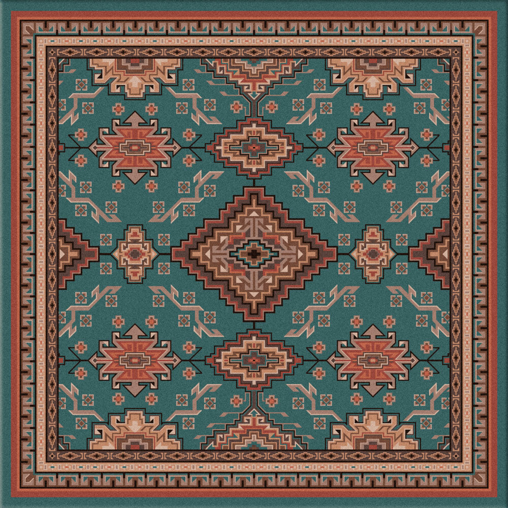 Rhinestone River Rug - 8 Ft. Square