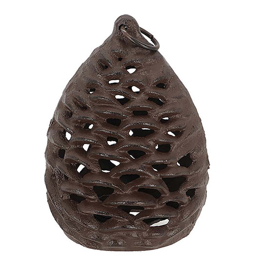 Iron Pinecone Votive Lantern - Large