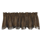 Faux Tooled Leather Valance - OUT OF STOCK UNTIL 09/22/2026