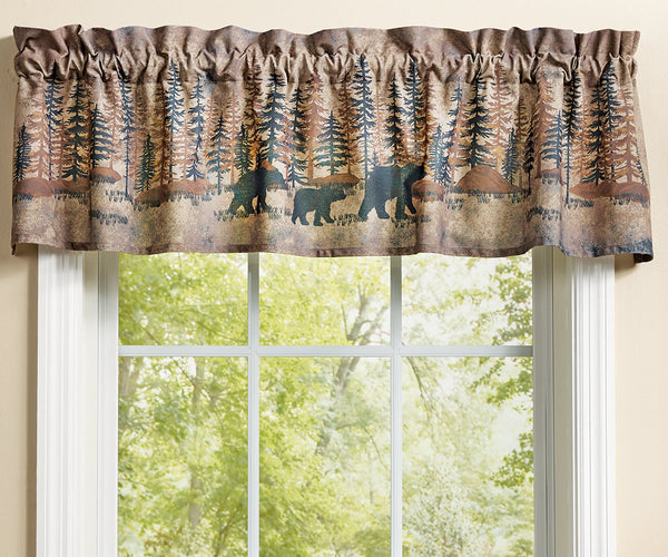 Whispering Pines Bear Valance