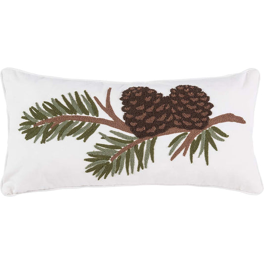 Pine Branch Tufted Pillow