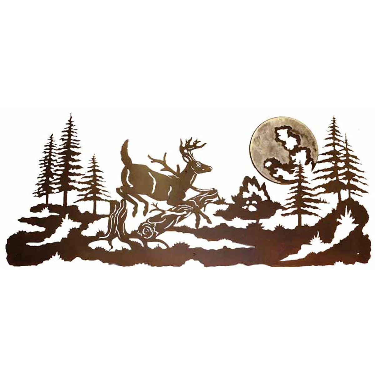 Mountain Deer Burnished Wall Art