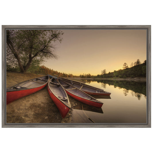 Done for the Day Framed Canvas