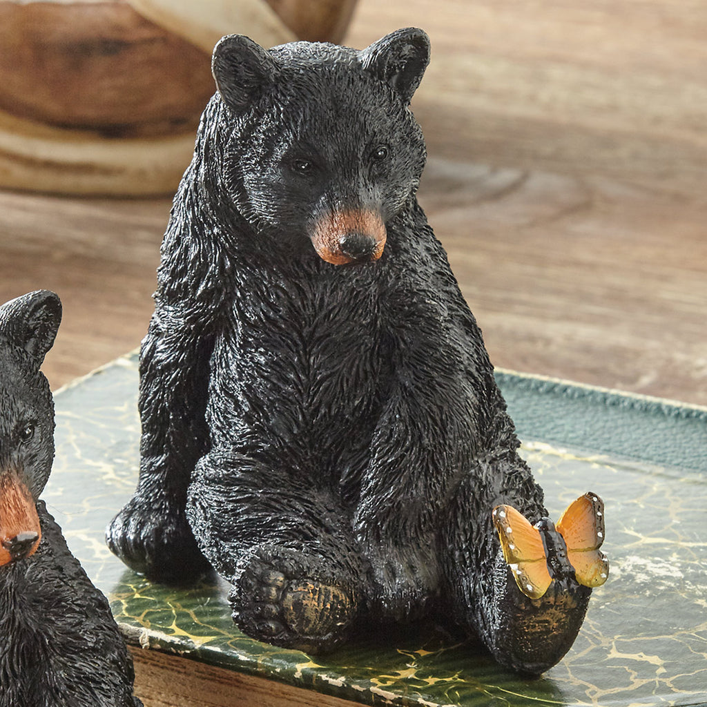 Bear & Butterfly Sculpture