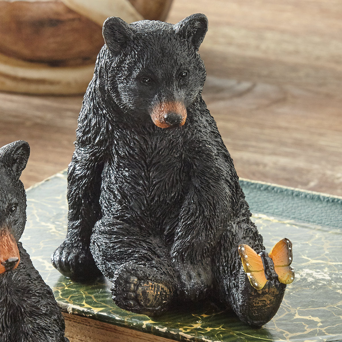 Bear & Butterfly Sculpture