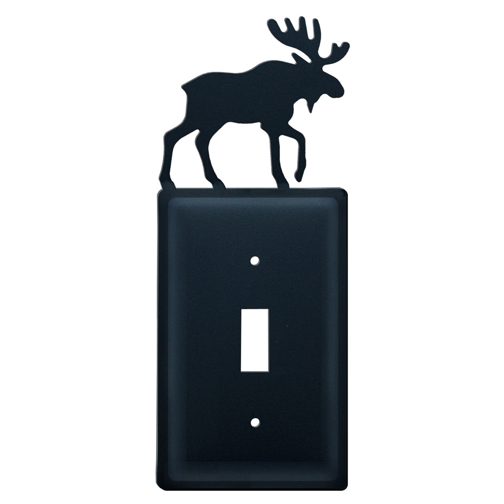 Wrought Iron Moose Single Switch Cover