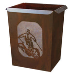 Skier Waste Basket