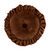 Copper Luxe Velvet Ruffled Round Pillow - OUT OF STOCK UNTIL 09/01/2026
