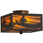 Canoe Sunset Flush Light Fixture