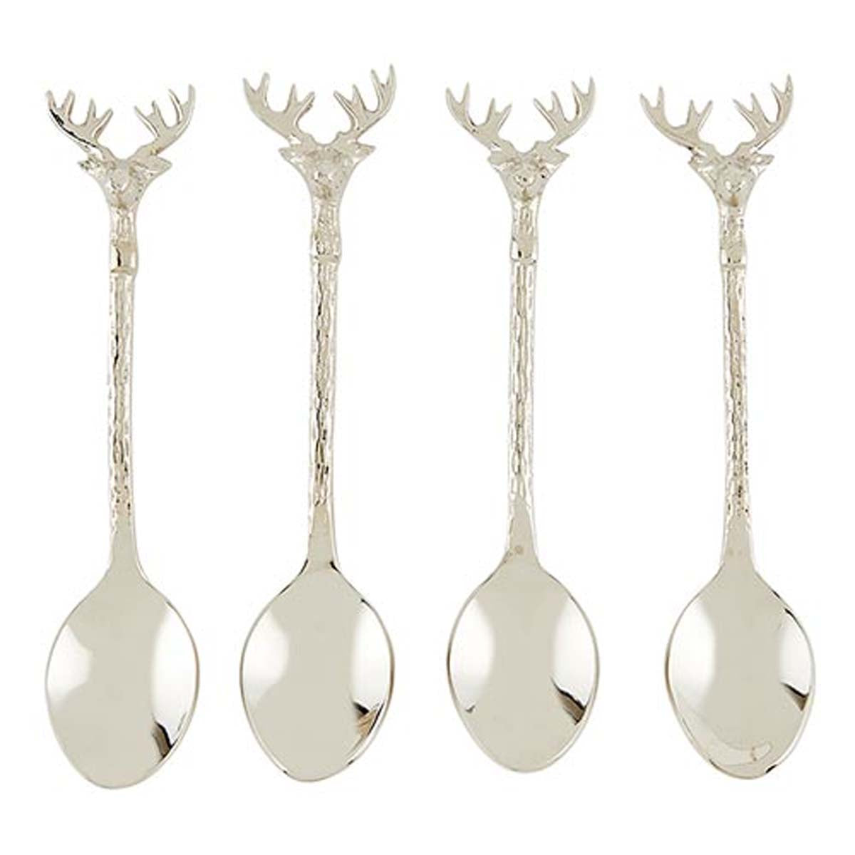 Antler Charm Spoons - Set of 4
