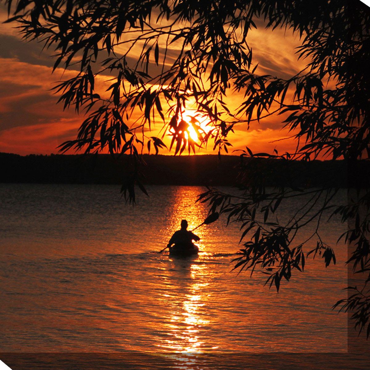 Alone on the Lake Canvas Art