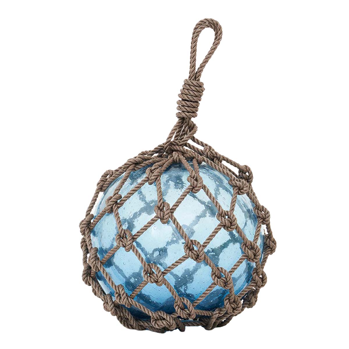 Small Glass Buoy Decorative Sphere - Light Blue