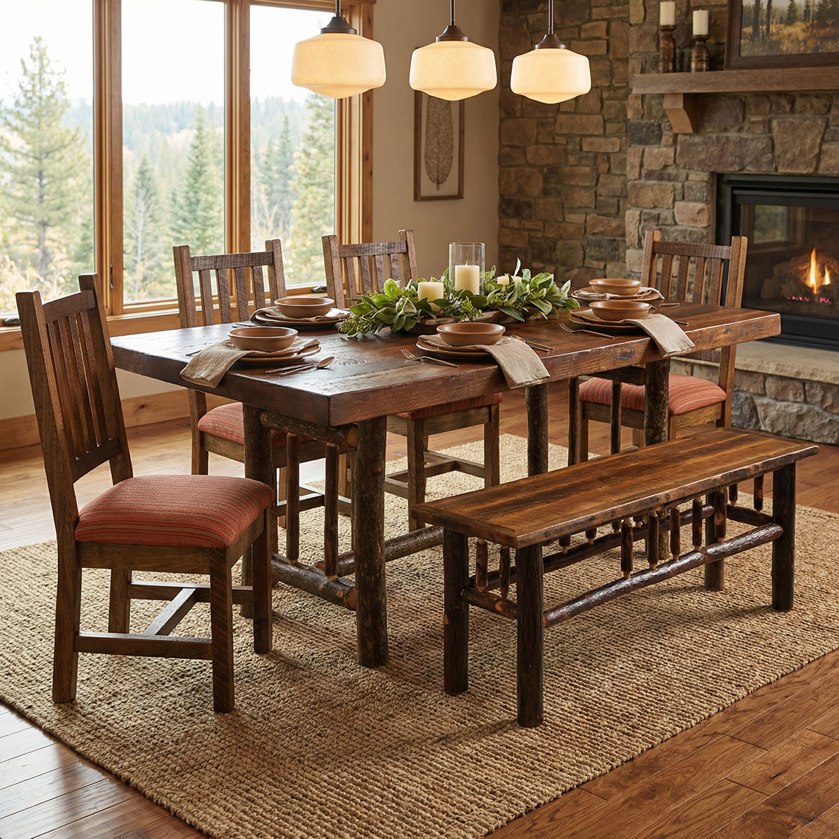 Appalachian Rectangular Spoke Dining Table
