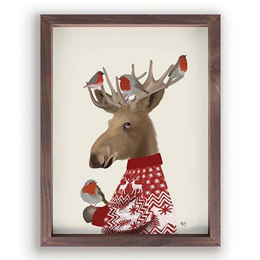 Deck the Antlers Framed Wall Art