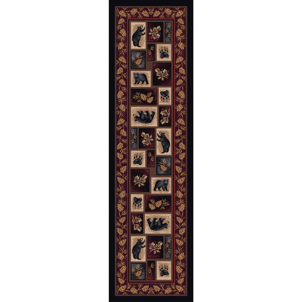 Bear Patch Rug - 2 x 8