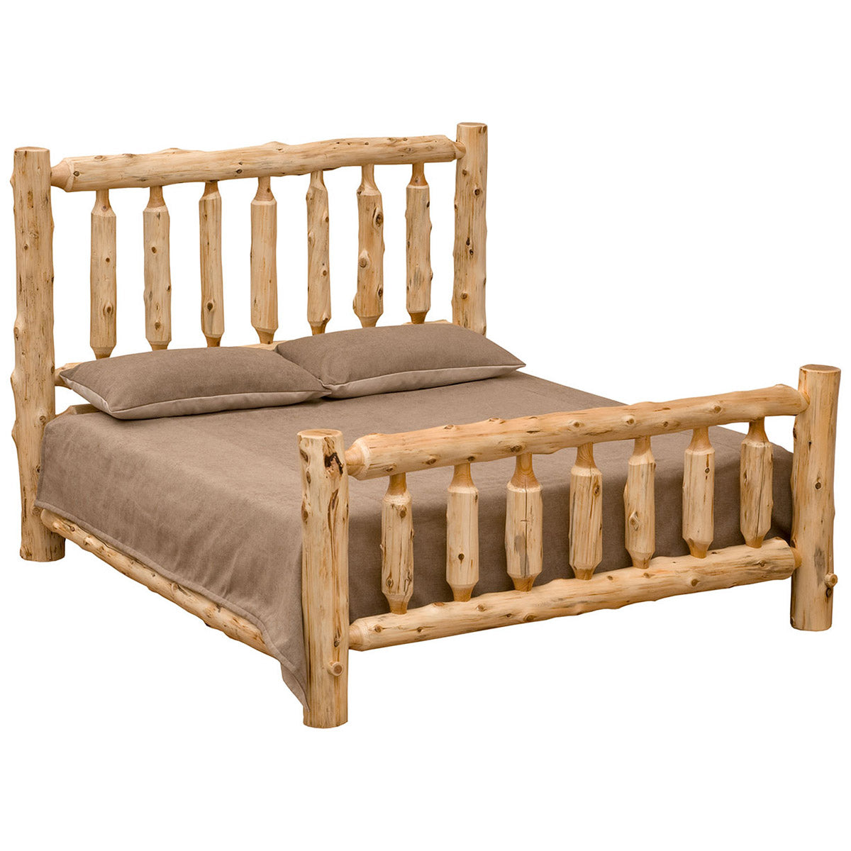 Traditional Log Complete Bed - King