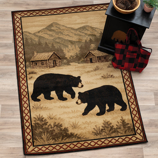 Black Bear Cabin Meadow Rug - 2 x 3 - OVERSTOCK