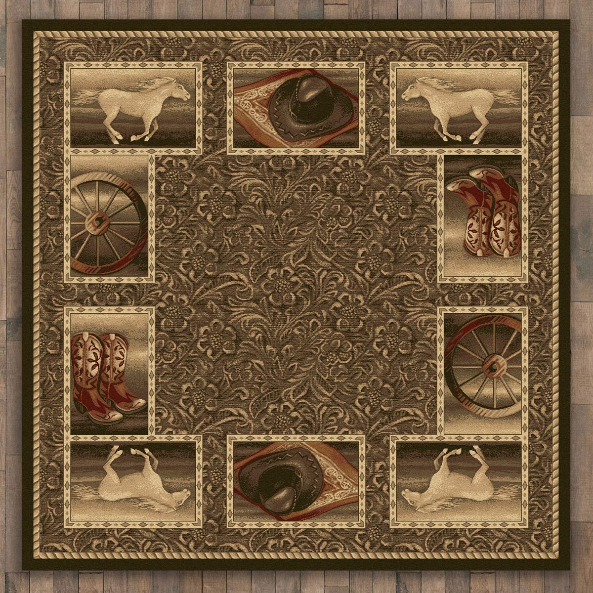 Western Home Rug - 11 Ft. Square