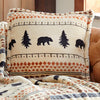 North Ridge Bear Plush Sherpa Pillow