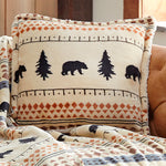 North Ridge Bear Plush Sherpa Pillow