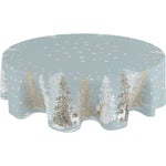 Woodland Snow Round Tablecloth