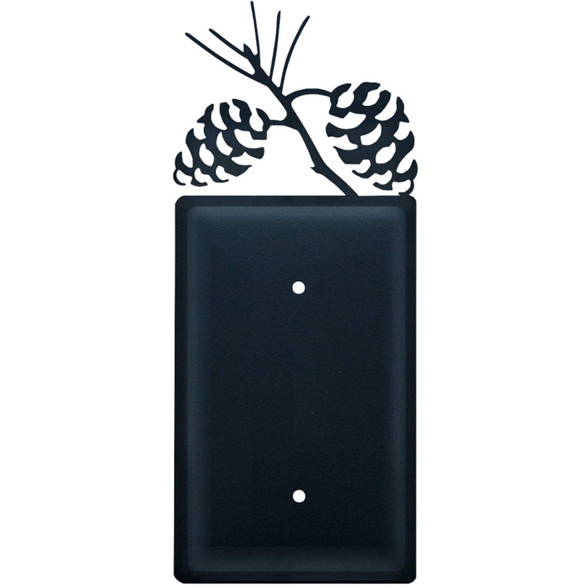 Wrought Iron Pinecone Single Electrical Cover
