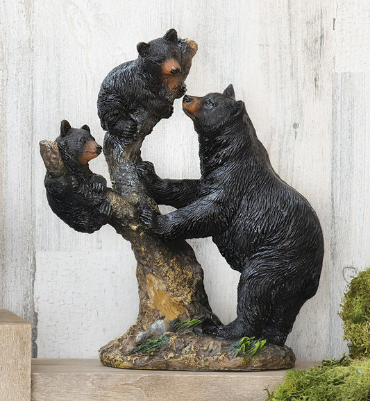 Climbing Lesson Bear Sculpture - SALE