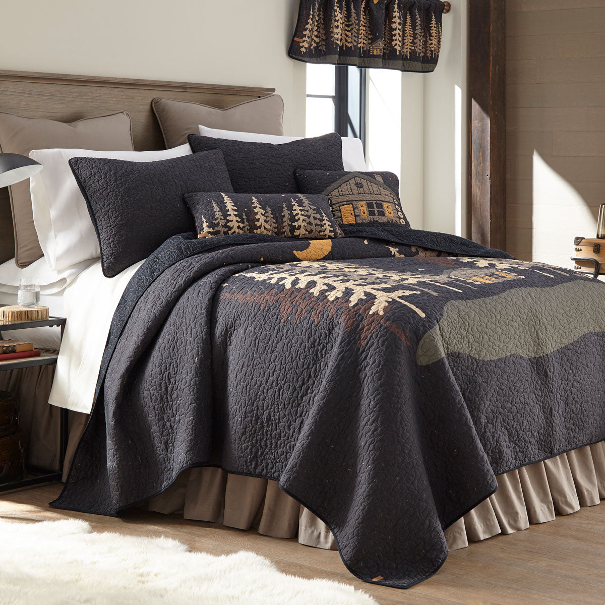 Midnight Cabin Quilt - Twin