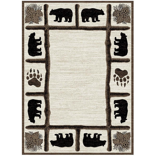 Midnight Grizzly Rug Collection