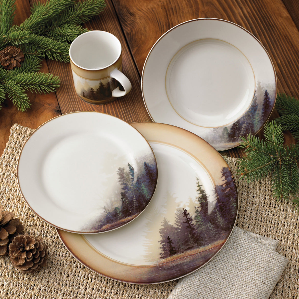 Misty Forest Dinnerware Set (16 pcs) - OUT OF STOCK UNTIL 09/24/2026