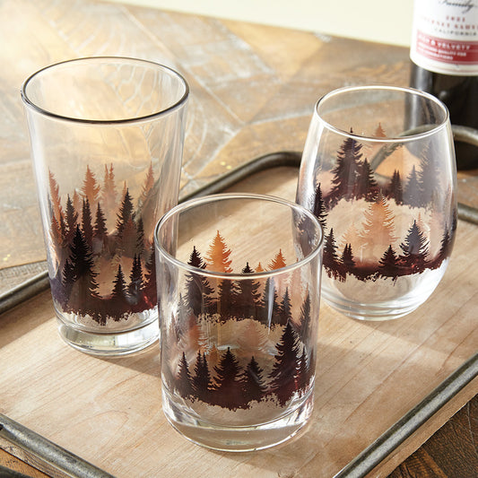 Misty Forest Glassware