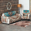 Mocha Turquoise Southwest Chair Cover