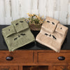 Moose & Bear Woodland Moss Embroidered Bath Towel