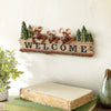 Moose Family Welcome Sign