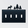 Moose & Pines Quadruple Switch Cover